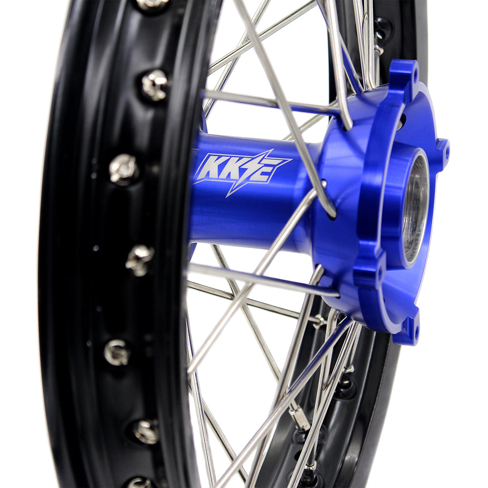 KKE 17"*1.4/14"*1.6 Spoked Kid's Big Wheels Rims Fit KTM SX 85 2003-2020 Husqvarna TC 85 2014-2020 Blue Hub - Howling Moto