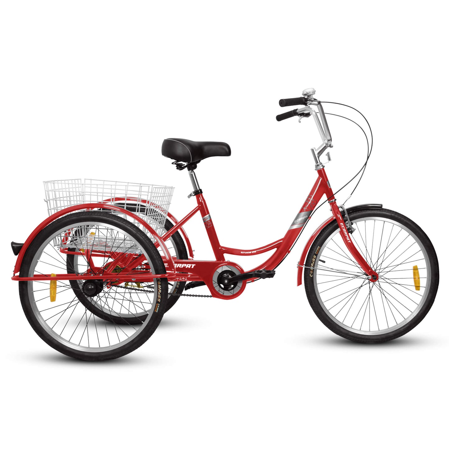 Ecarpat 24“ Single-Speed Adult Tricycle - Howling Moto