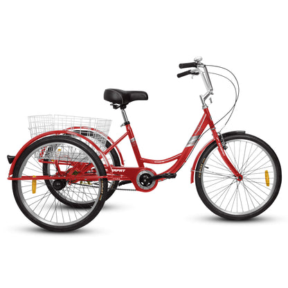 Ecarpat 24“ Single-Speed Adult Tricycle - Howling Moto