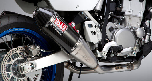 YOSHIMURA Yoshimura Part 116600D220 Exhaust Signature RS 4 Full System for dual motorcycle applications, shiny metal finish