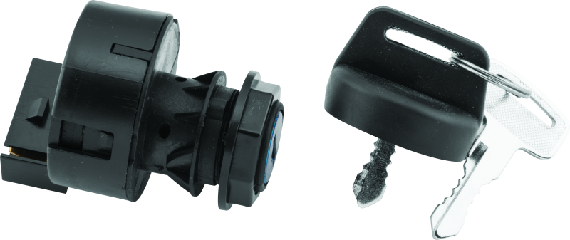 QuadBoss 403159 ignition switch for Polaris Predator 500 and Outlaw 525 IRs, shown in black with wiring connections.