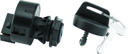 QuadBoss 403159 ignition switch for Polaris Predator 500 and Outlaw 525 IRs, shown in black with wiring connections.