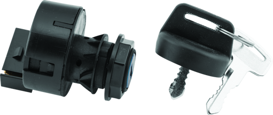 QuadBoss 403159 ignition switch for Polaris Predator 500 and Outlaw 525 IRs, shown in black with wiring connections.