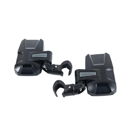 Seizmik Embark side view mirrors for UTVs, adjustable 1.75 to 2 inches ROP clamp, pair of side mirrors with mounting hardware