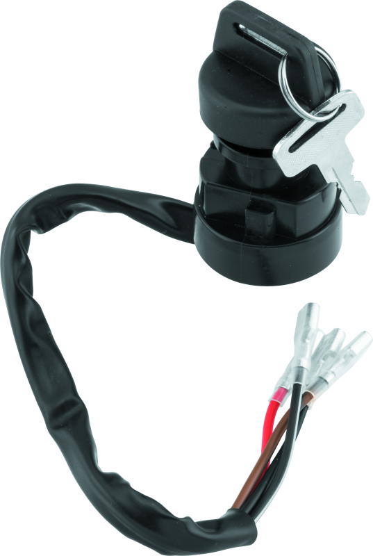 QuadBoss replacement ignition switch for Polaris models, part No. 403157, shown mounted on the ignition panel.