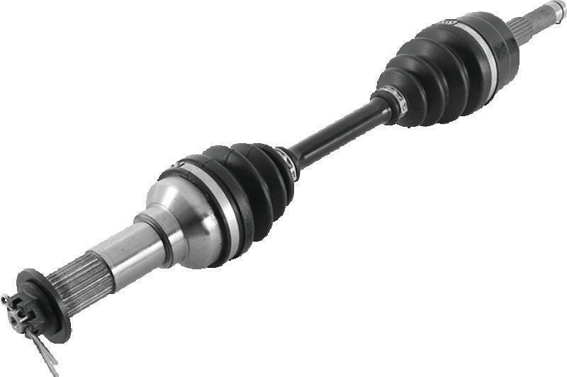 QuadBoss front left rugged axle for Yamaha YFM450 Grizzly 4x4 ATV, part #609227, showing the durable axle component.