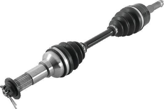 QuadBoss front left rugged axle for Yamaha YFM450 Grizzly 4x4 ATV, part #609227, showing the durable axle component.