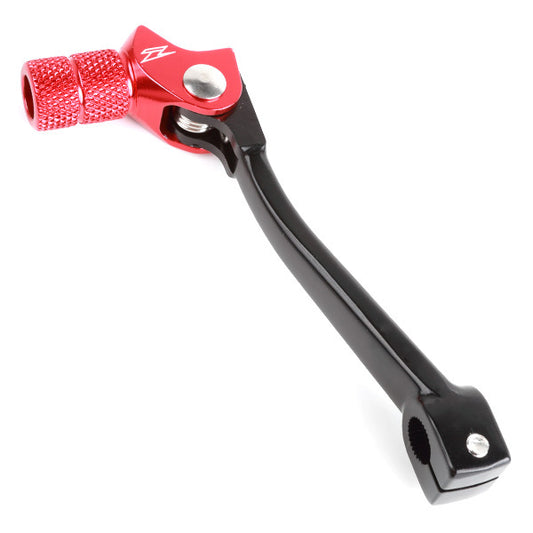 ZETA forged shift lever for Honda with 10mm model ZE90-4512, black metal construction, with textured grip and mounting hardware.