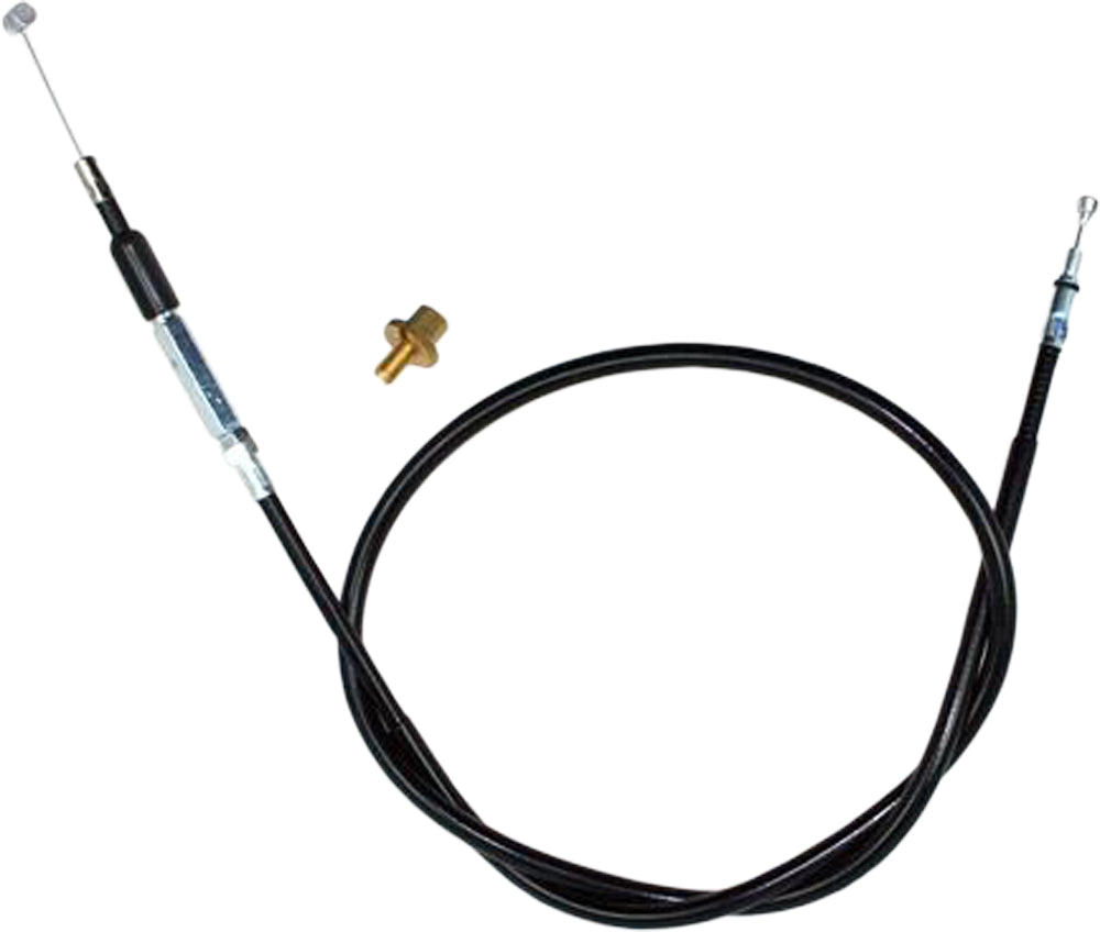 Motion Pro black vinyl clutch cable Part 02-0373 with detailed control for motorcycle clutch systems.