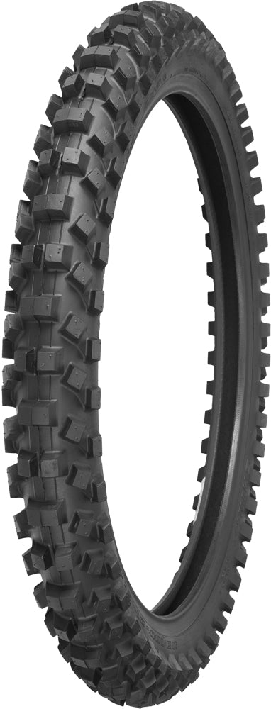 SHINKO 520 Series front motorcycle tire 70/100-19 bias TT with tread pattern and sidewall details for off-road riding.