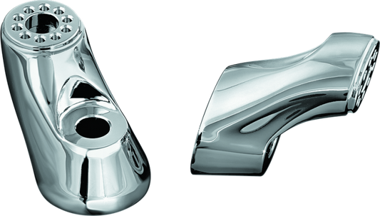 Kuryakyn Mini Ergo Arms for Ergo II Chrome on Honda GL1800 Gold Wing, providing enhanced comfort and improved cornering.