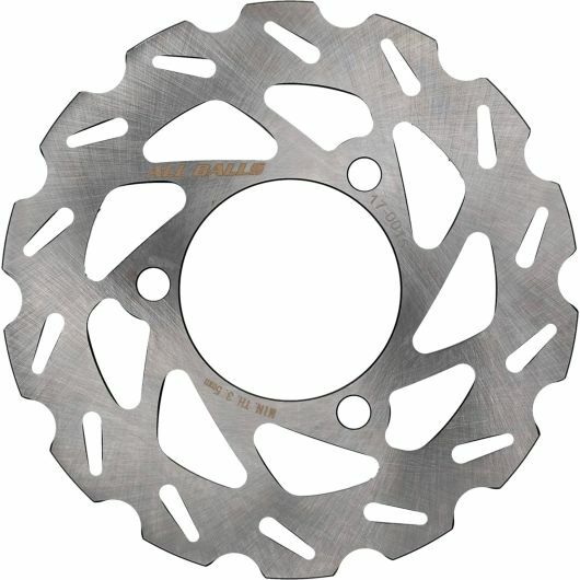 ALL BALLS Brake Rotor Part 18-0015 showing a close-up of the durable metal rotor with vented design for improved braking performance.