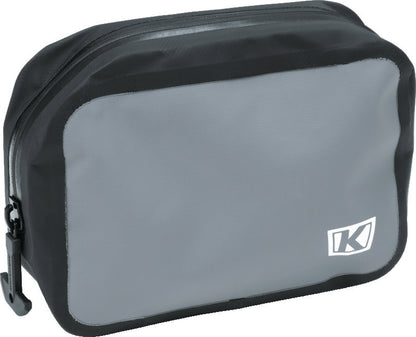 Kuryakyn Torke large waterproof dry pouch with MOLLE compatibility for motorcycle gear storage, shown with secure attachment features.