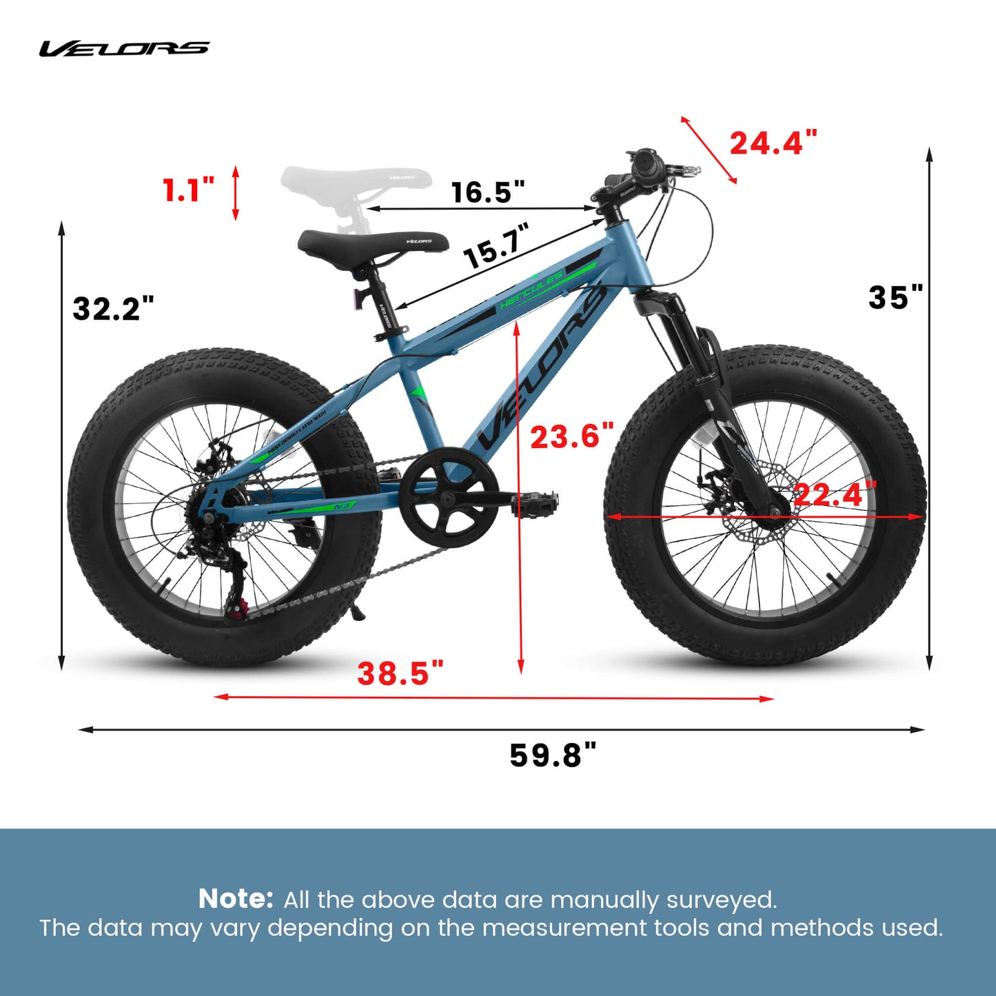 Velors Hercules - 20" × 4" - Howling Moto