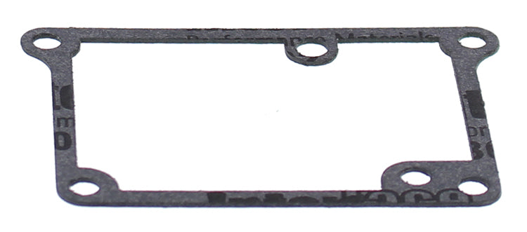 All Balls Float Bowl Gasket, motorcycle part, close-up view showing black rubber gasket for fuel float bowl replacement.