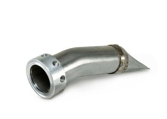 YOSHIMURA RS 9T Spark Arrestor for 1.125-inch exhaust systems, showcasing the stainless steel design and mounting features.