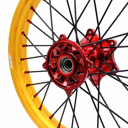 KKE 21inch 19inch Dirt Bike Wheels With Gold Rims For HONDA CRF250R CRF450R CR125R CR250R 2002-2013