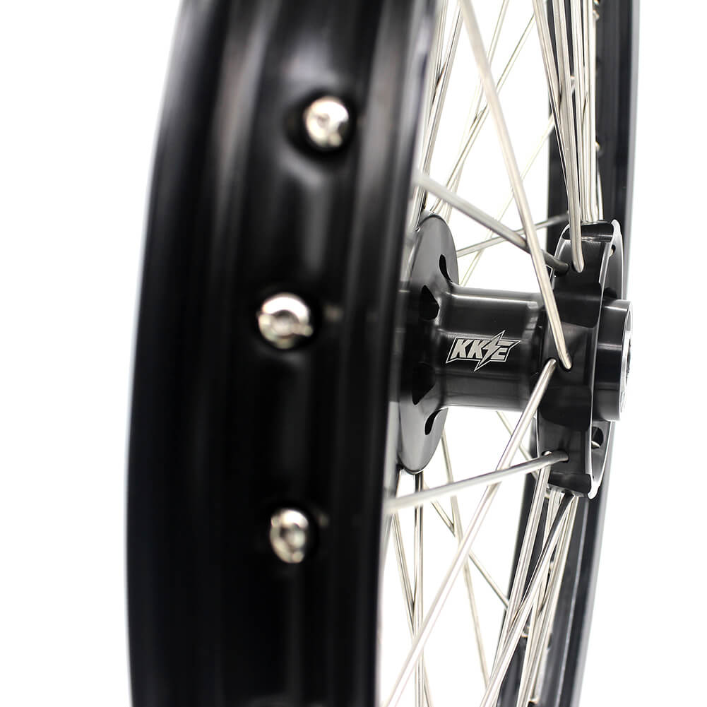 KKE 21 & 19 MX Spoked Wheels Fit SUZUKI RM125 1996-2007 RM250 1996-2008 - Howling Moto
