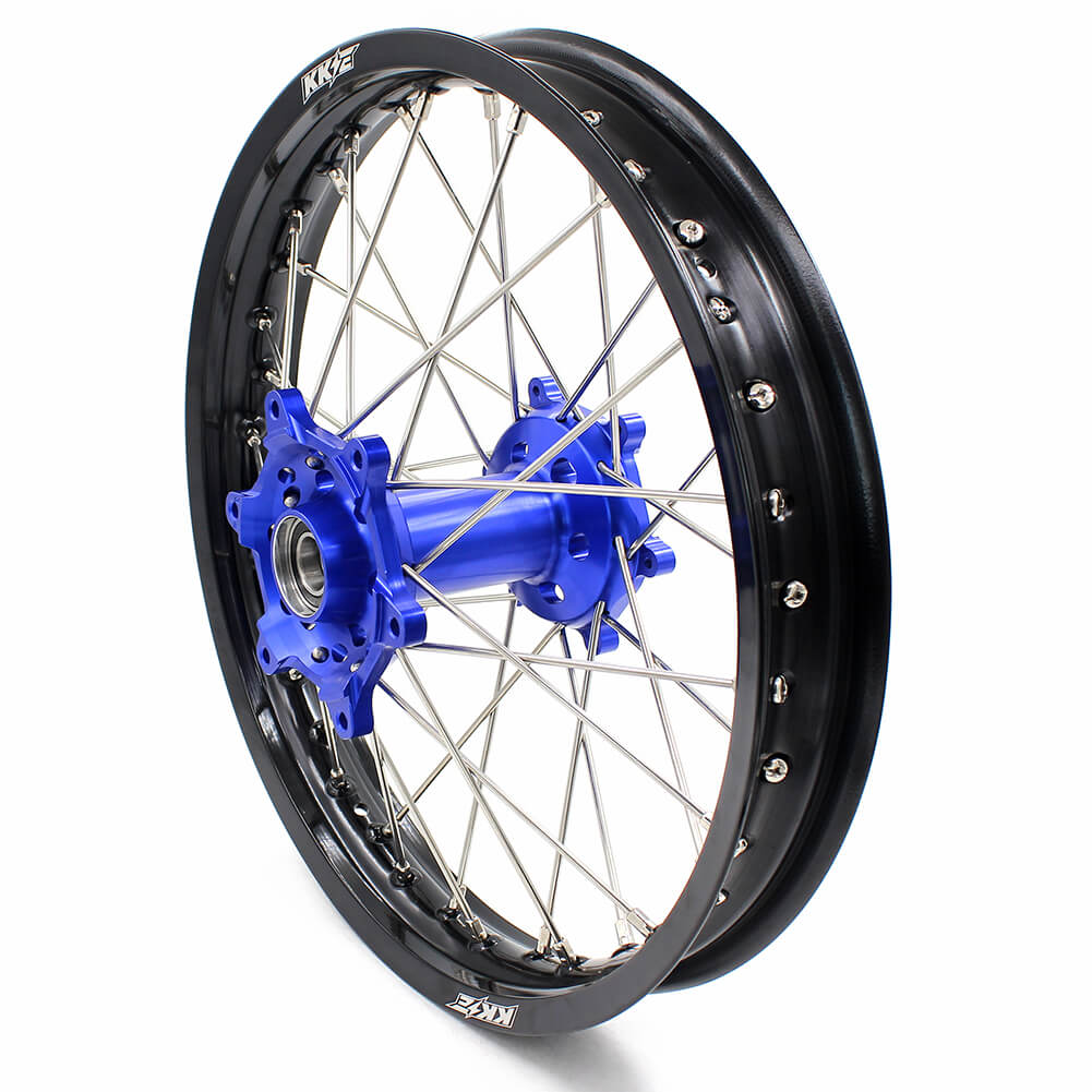 KKE 21 & 18 Enduro Wheels Rims Set for Yamaha WR250R 2008-2020 Blue&Black - Howling Moto