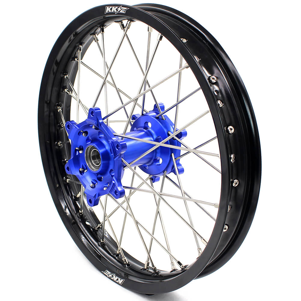 KKE 21 & 18 Enduro Wheels for YAMAHA WR250F 2017-2018 WR450F 2016-2018 Blue&Black  270mm Disc - Howling Moto