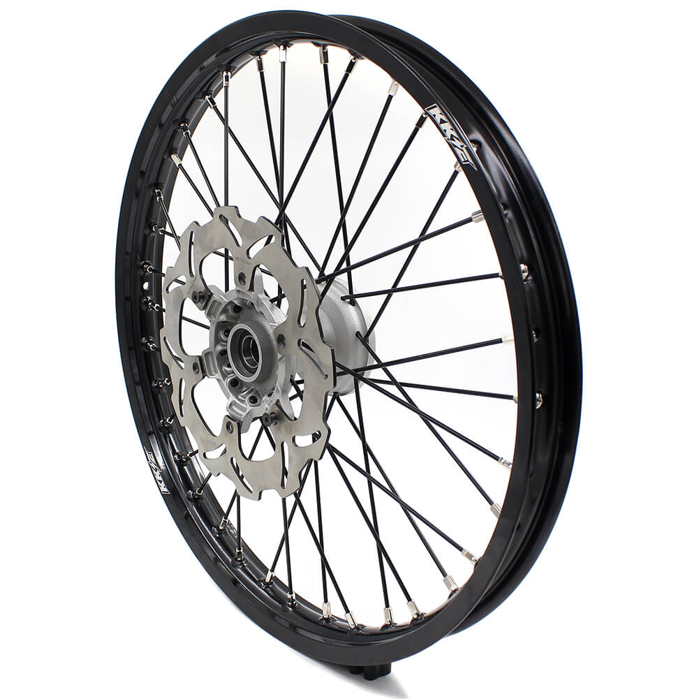 KKE 21 & 19 Casting MX Wheels for YAMAHA YZ250F 2001-2021 YZ450F 2003 Silver - Howling Moto