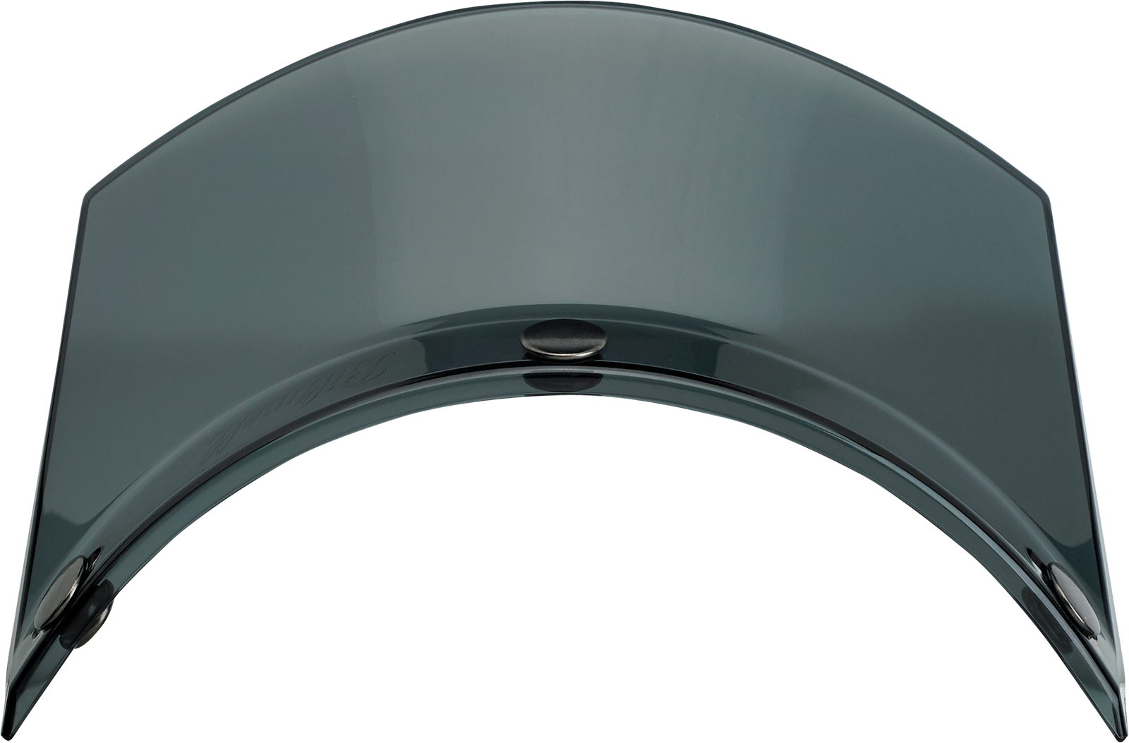 Bill's Exhausts BILTWELL Moto 3-Snap Smoke Visor for helmets, showing the tinted, smoke-colored motorcycle helmet visor.