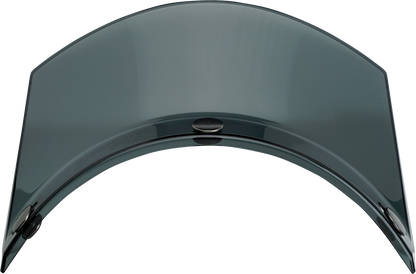 Bill's Exhausts BILTWELL Moto 3-Snap Smoke Visor for helmets, showing the tinted, smoke-colored motorcycle helmet visor.
