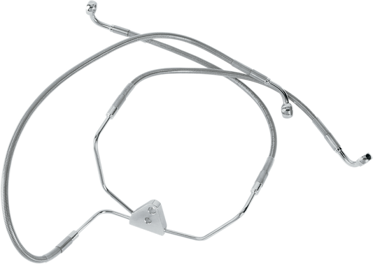 DRAG SPECIALTIES Stainless Steel Brake Line Front (Lower/Upper) 660411