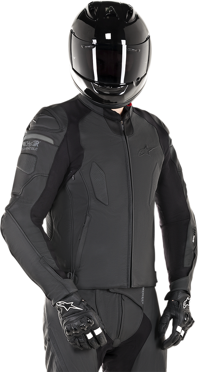 Black Alpinestars Specter jacket in US size 42 / EU size 52, shown with front view and detailed fabric texture.