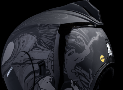 Bill's Exhausts ICON Airform™ helmet in dark black, small size, MIPS® safety helmet with sleek aerodynamic design.