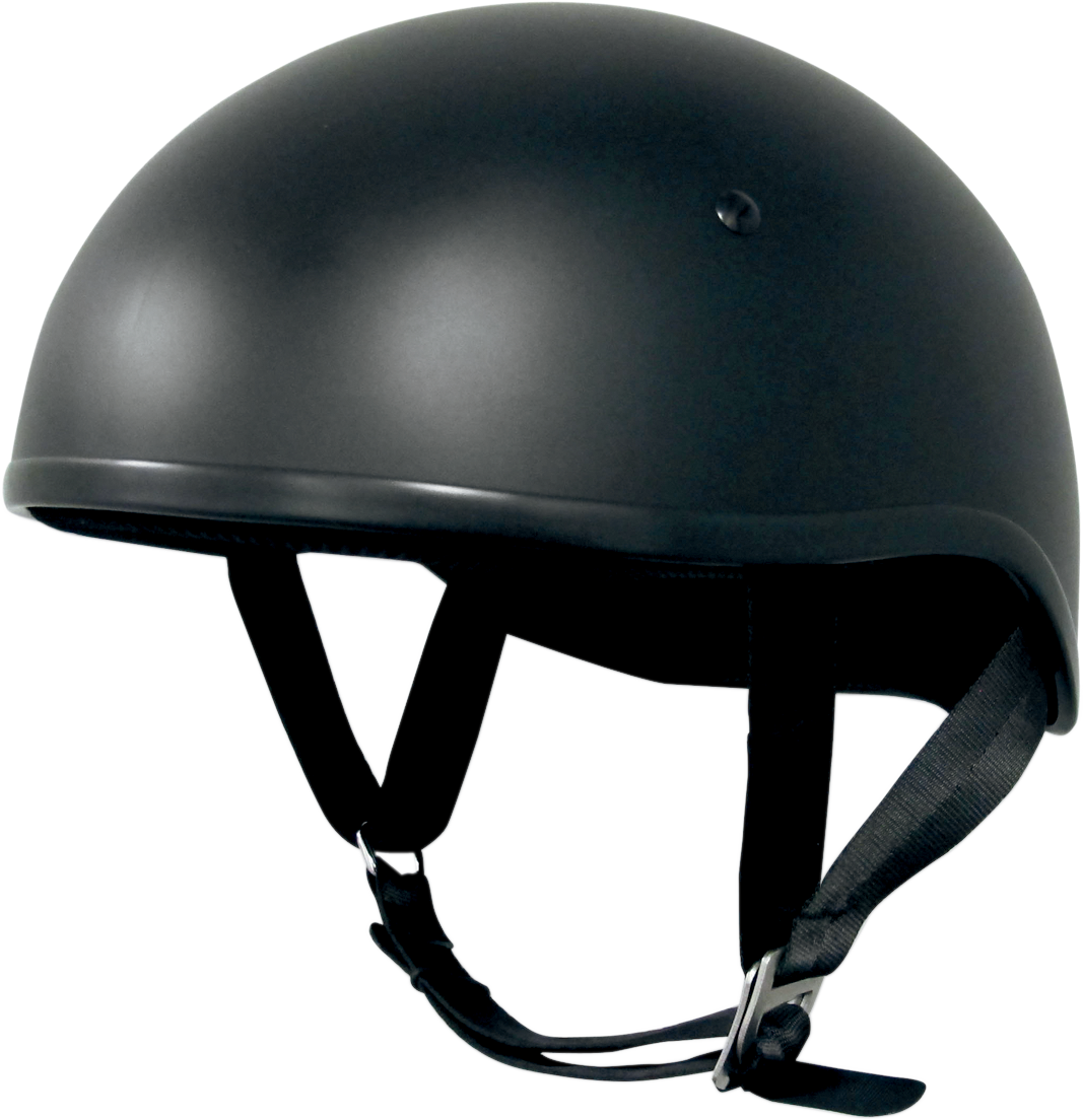 Bill's Exhausts AFX FX-200 Slick Helmet in matte black, small size, showing its sleek aerodynamic design and secure chin strap.