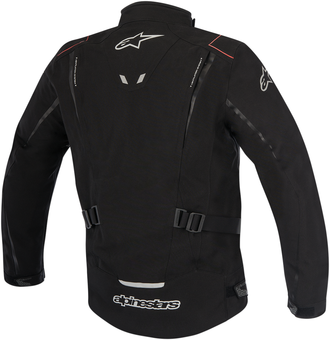 Black Alpinestars Yokohama Drystar® motorcycle jacket, XL size, with visible protective features and stylish design.