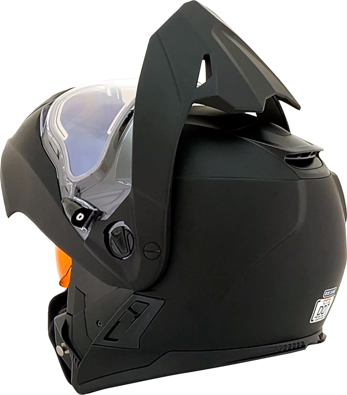 Bill's Exhausts AFX FX-111DS snow helmet in matte black, electric style, 2XL size, with smooth aerodynamic design and ventilation vents.