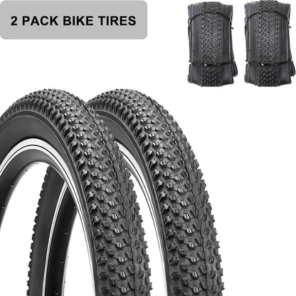 Mountain Bike Tires (2-Pack) - 20/24/26 Inch