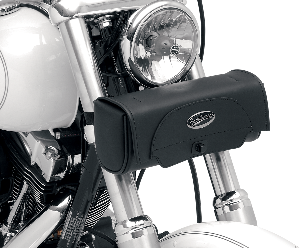 Medium SADDLEMEN Cruis'n Tool Bag seat by Bill's Exhausts, featuring durable material and secure mounting for motorcycle comfort.