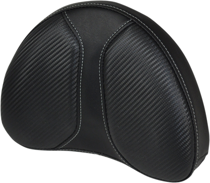 SADDLEMEN Dominator Sissy Pad seat with cushioning and straps, designed for comfortable motorcycle rides.