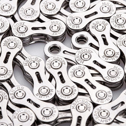 Hycline bicycle chain for 6/7/8-speed bikes, 1/2x3/32 inch, 116 links, metal bike chain with durable links