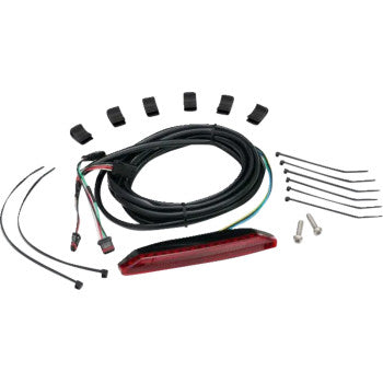 Rear light for Ryker by Bill's Exhausts, SHOW CHROME model 41-424, designed for motorcycle lighting and visibility.