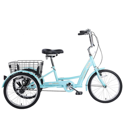 Hycline Knus KT03 26-inch adult tricycle with three wheels, black frame, and comfortable seat for easy city riding.