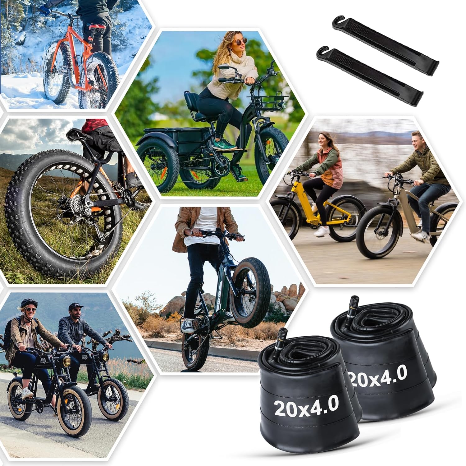 Fat Tire Tube - 20”×4" / 26"×4" - Howling Moto
