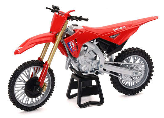 NEW-RAY, NEW-RAY 1:12 Scale Honda CRF450R Race Bike Replica in Red - Model 58493
