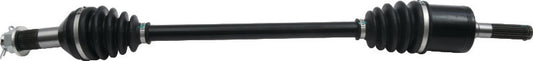 QuadBoss front left rugged axle for Can-Am Defender HD10 2020-2021, part number 609580, showing the durable metal construction.