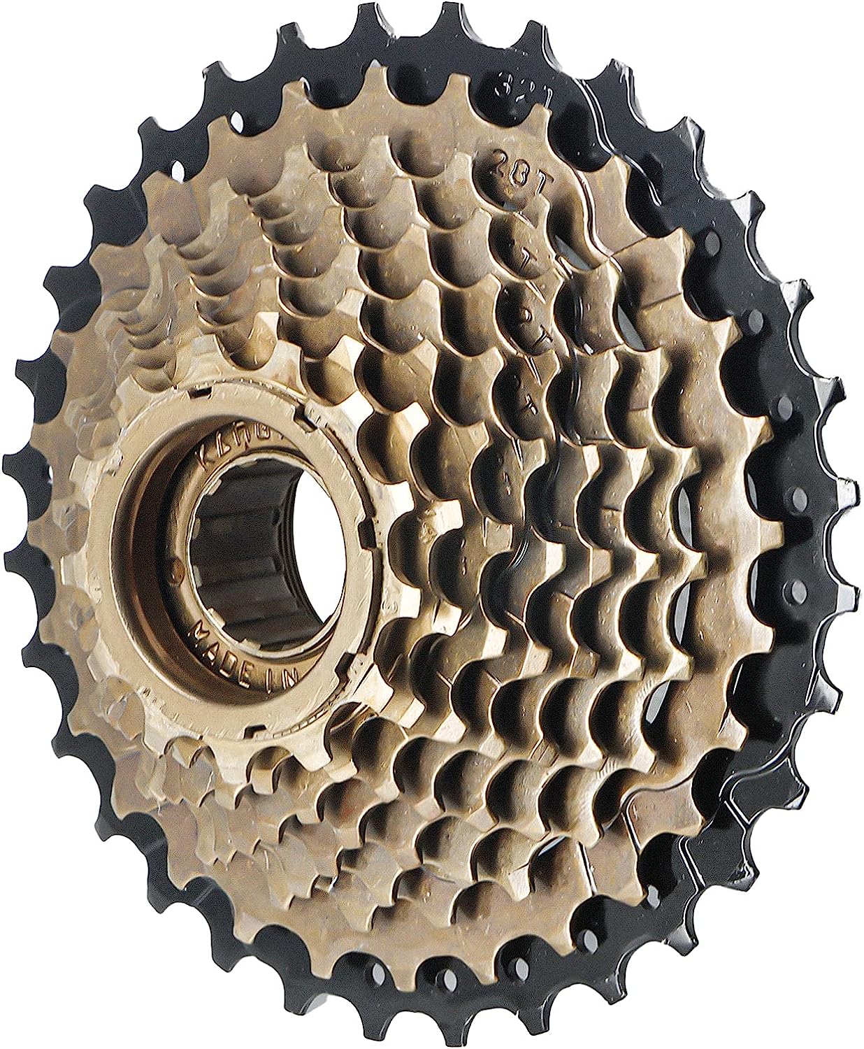 Hycline bicycle freewheel with 6-9 speed options, 14-28T to 13-32T gear ranges, for mountain or road bikes.