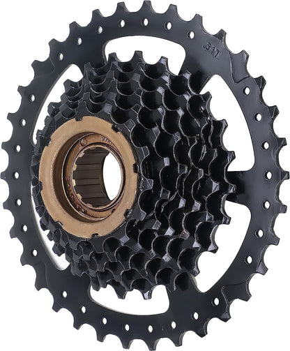 Hycline bicycle freewheel with 6/7/8/9 speed cassette, featuring 14-28T, 14-34T, or 13-32T gear range for mountain bikes.