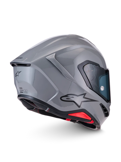 Alpinestars R7 Solid helmet with ECE 22.06 and DOT certification, featuring a sleek design and secure fit.