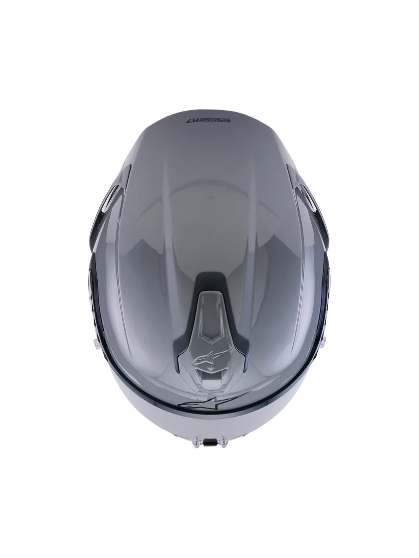 Alpinestars R7 Solid motorcycle helmet with ECE 22.06 and DOT certification, featuring a sleek design and secure fit.