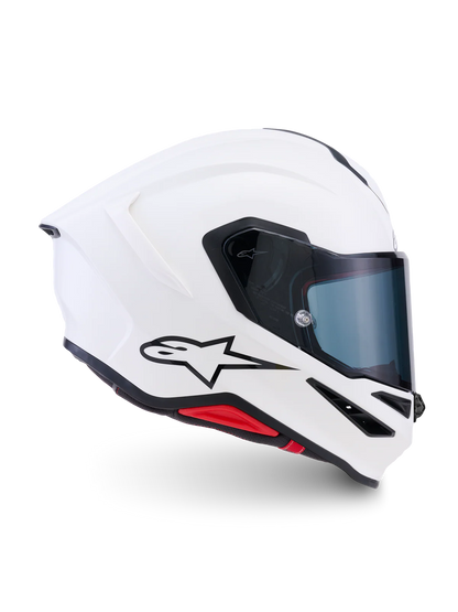 Alpinestars R7 Solid motorcycle helmet with ECE 22.06 and DOT certification, featuring a sleek design and secure fit.