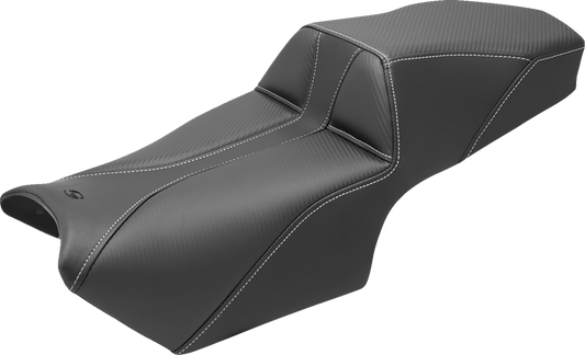 Black SADDLEMEN Adventure Tour Seat for BMW 2019-2022, motorcycle seat by Bill's Exhausts, shown without backrest.