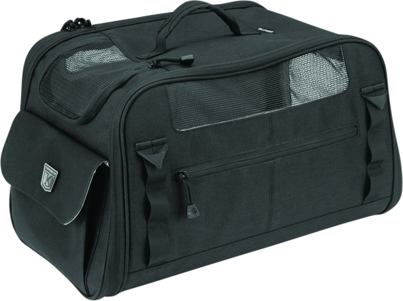 Kuryakyn Pet Palace Flyweight Carrier for travel and powersports, lightweight pet carrier with breathable mesh and secure zippers.