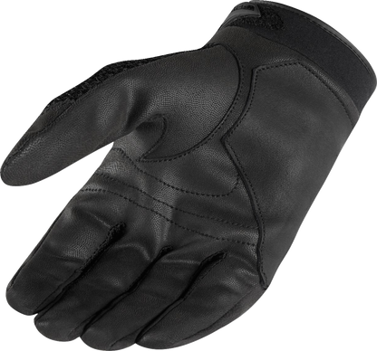 Black ICON Twenty-Niner™ CE gloves in 2XL size from Bill's Exhausts, showing the textured knuckle protection and overall glove design.